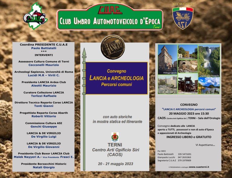 C.U.A.E Lancia e archeologia LOCANDINA