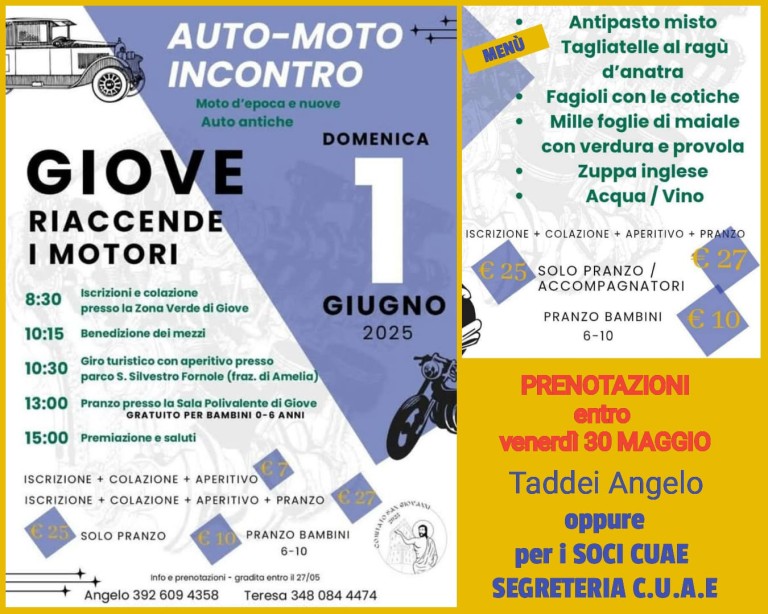 Giove 01 giugno 2025